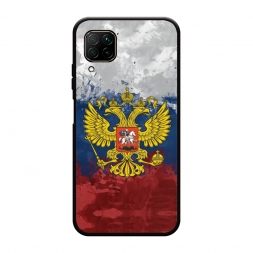 Матовый силиконовый чехол РФ на Huawei P40 Lite