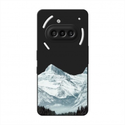 Матовый силиконовый чехол Горы арт 1 на Nothing Phone 3a