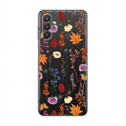����������� ����� Orange Purple flowers �� Samsung Galaxy A13 5G