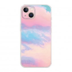 Силиконовый чехол Розовые облака на iPhone 13
