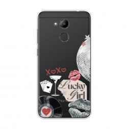 Силиконовый чехол xoxo lucky girl 2 на Honor 6C Pro