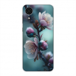 Силиконовый чехол Цветущая веточка на Samsung Galaxy A03 Core
