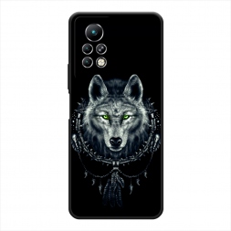 Матовый силиконовый чехол Волк оберег на Infinix Note 11 Pro