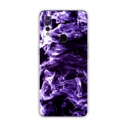 Силиконовый чехол Фиолетовый дым на Oppo A31