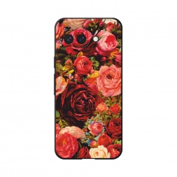 Матовый силиконовый чехол Розы винтажные на Google Pixel 9a