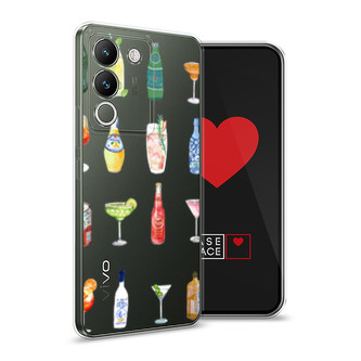 Силиконовый чехол Летние напитки на Vivo V29e 5G