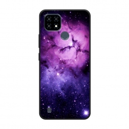 Матовый силиконовый чехол Космос 18 на Realme C21Y