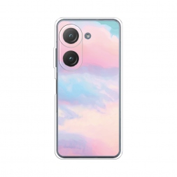 Силиконовый чехол Розовые облака на Asus ZenFone 9