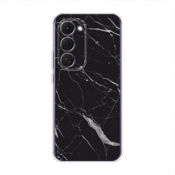 Силиконовый чехол Черный минерал на Tecno Spark 40 Pro Plus