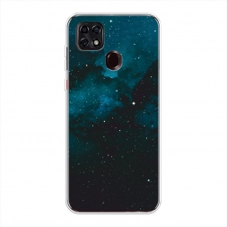 Силиконовый чехол Синий космос на ZTE Blade 20 Smart