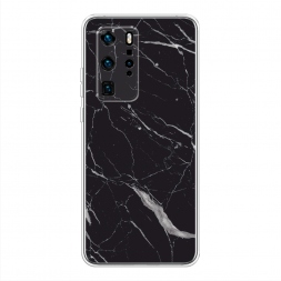 Силиконовый чехол Черный минерал на Huawei P40 Pro