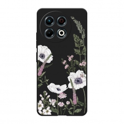 Матовый силиконовый чехол Цветы рисунок на Tecno Spark 30 Pro