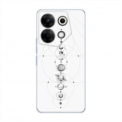 Силиконовый чехол Парад планет на Tecno Camon 20 Pro 5G