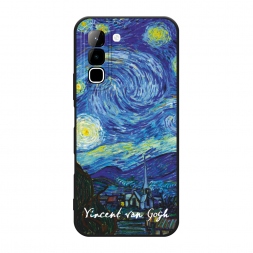 Матовый силиконовый чехол De sterrennacht Vincent van Gogh на Infinix Hot 70