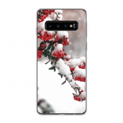 Силиконовый чехол Зима 8 на Samsung Galaxy S10
