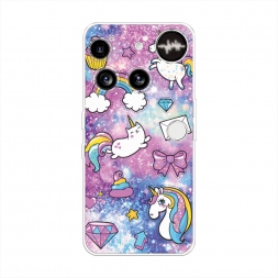 Силиконовый чехол Rainbow doodles на Nothing Phone 3