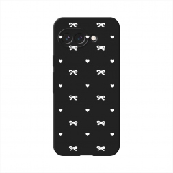 Матовый силиконовый чехол Простые бантики 1 на Google Pixel 9a