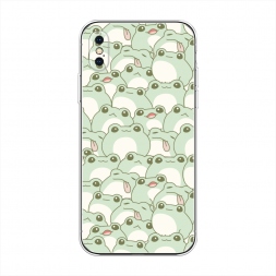Силиконовый чехол Море жабок на iPhone XS Max (10S Max)