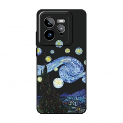 Матовый силиконовый чехол Ночь Ван Гога на Realme GT 7 Pro