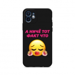 Матовый силиконовый чехол Тот факт что на iPhone 12 mini