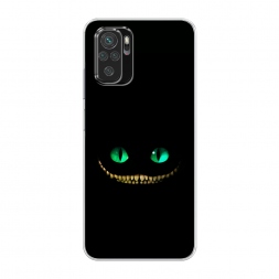 Силиконовый чехол Зеленоглазый чеширский кот на Xiaomi Poco M5s