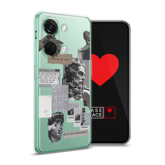 Силиконовый чехол Коллаж греческие скульптуры на OnePlus Nord 3