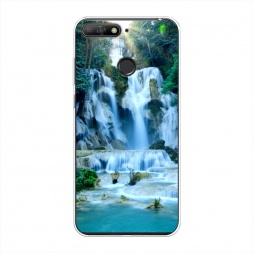 Силиконовый чехол Водопад 8 на Honor 7A Pro