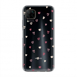 Силиконовый чехол Рисунок из сердечек на Huawei Nova 7i