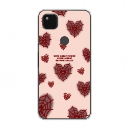 Силиконовый чехол Большая ответственность 1 на Google Pixel 4A