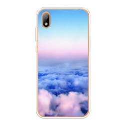 Силиконовый чехол Облака на Honor 8S