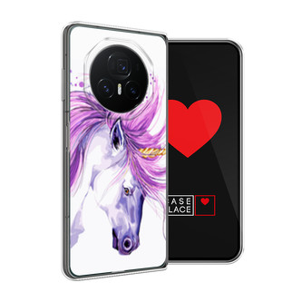Силиконовый чехол Единорог акварель на Honor Magic V3