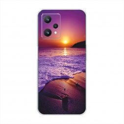 Силиконовый чехол Закат на пляже на Realme 9 5G