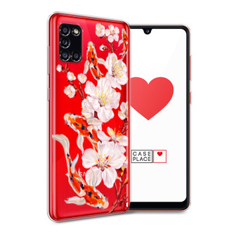 Силиконовый чехол Карпы и сакура на Samsung Galaxy A31