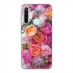 Силиконовый чехол Сочные пионы на Xiaomi Redmi Note 8