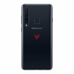 Силиконовый чехол Маленькое красное сердечко на Samsung Galaxy A9 2018