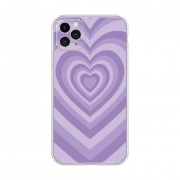 Силиконовый чехол Violet heart latte на iPhone 11 Pro Max
