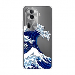 Силиконовый чехол Волна в Канагаве на Oppo Reno 11 Pro (Global)
