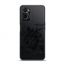 Силиконовый чехол Анатомическое сердце 2 на Oppo A36