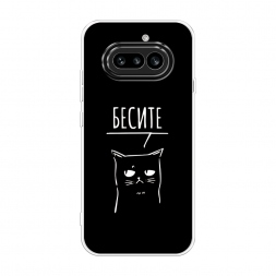 Силиконовый чехол Раздражённый кот на Nothing Phone 4a