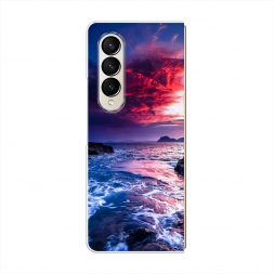 Силиконовый чехол Волны 1 на Samsung Galaxy Z Fold 4