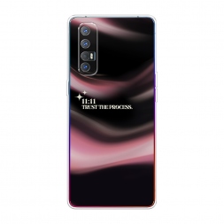 Силиконовый чехол trust the process на Oppo Reno 3 Pro