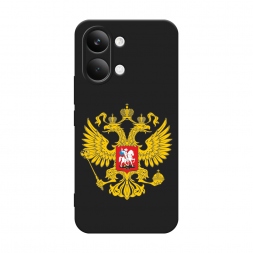 Матовый силиконовый чехол Государственный герб на Poco X8 Pro Max