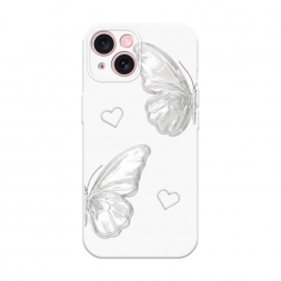 Soft touch ����� white butterflies 2 �� iPhone 15