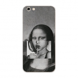 ����������� ����� Mona Lisa sucking lollipop �� iPhone 6 Plus/6S Plus