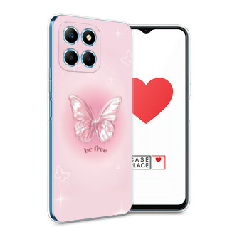 Силиконовый чехол be free butterfly 3 на Honor X6s