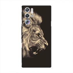 Матовый силиконовый чехол Львиный рык 2 на ZTE Nubia Red Magic 9 Pro