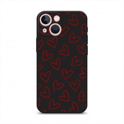 ������� ����������� ����� Little hearts doodles 2 �� iPhone 13 mini