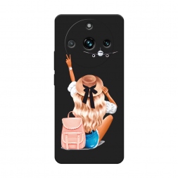 Матовый силиконовый чехол Автостопом самолетом на Realme 11 Pro Plus