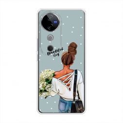 Силиконовый чехол Beautiful day на Vivo V40