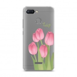 Силиконовый чехол Тюльпаны рисунок 1 на Xiaomi Redmi 6